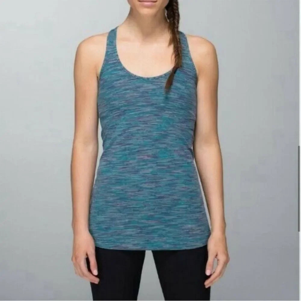 Lululemon Cool Racerback II Nulu Tank Top Women's Size 6 Multicolor